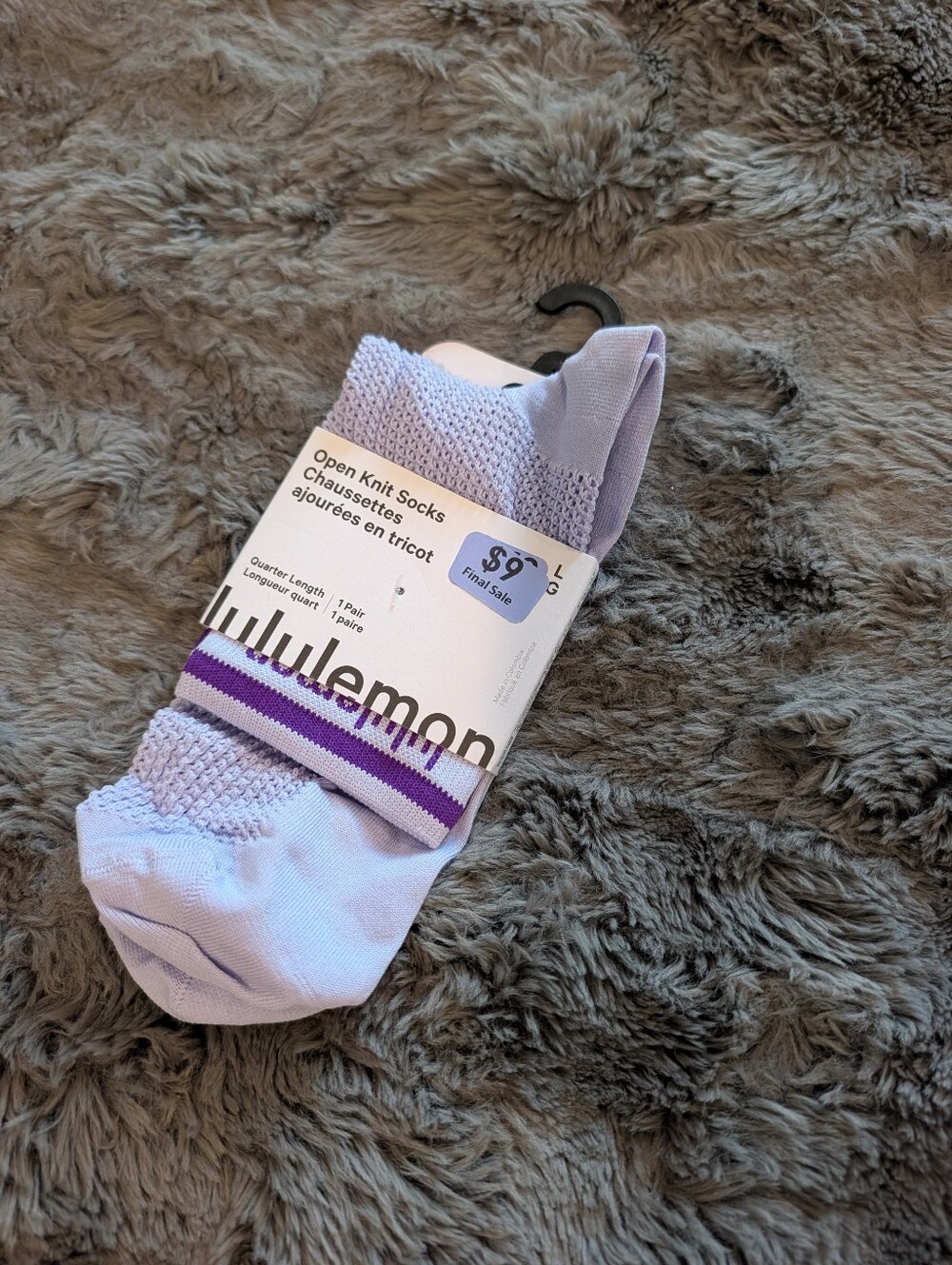 Lululemon Open Knit Socks Nwt